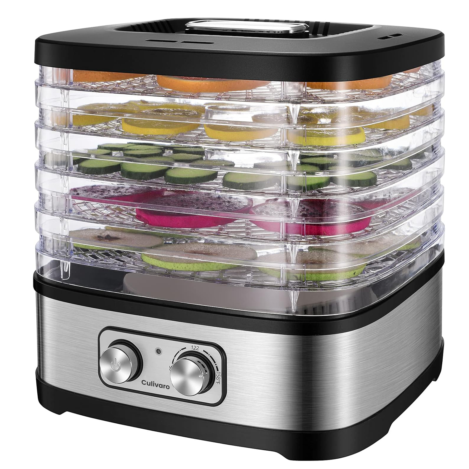 Culivaro Food Dehydrator, 5 Bpa-Free Trays – 240W,